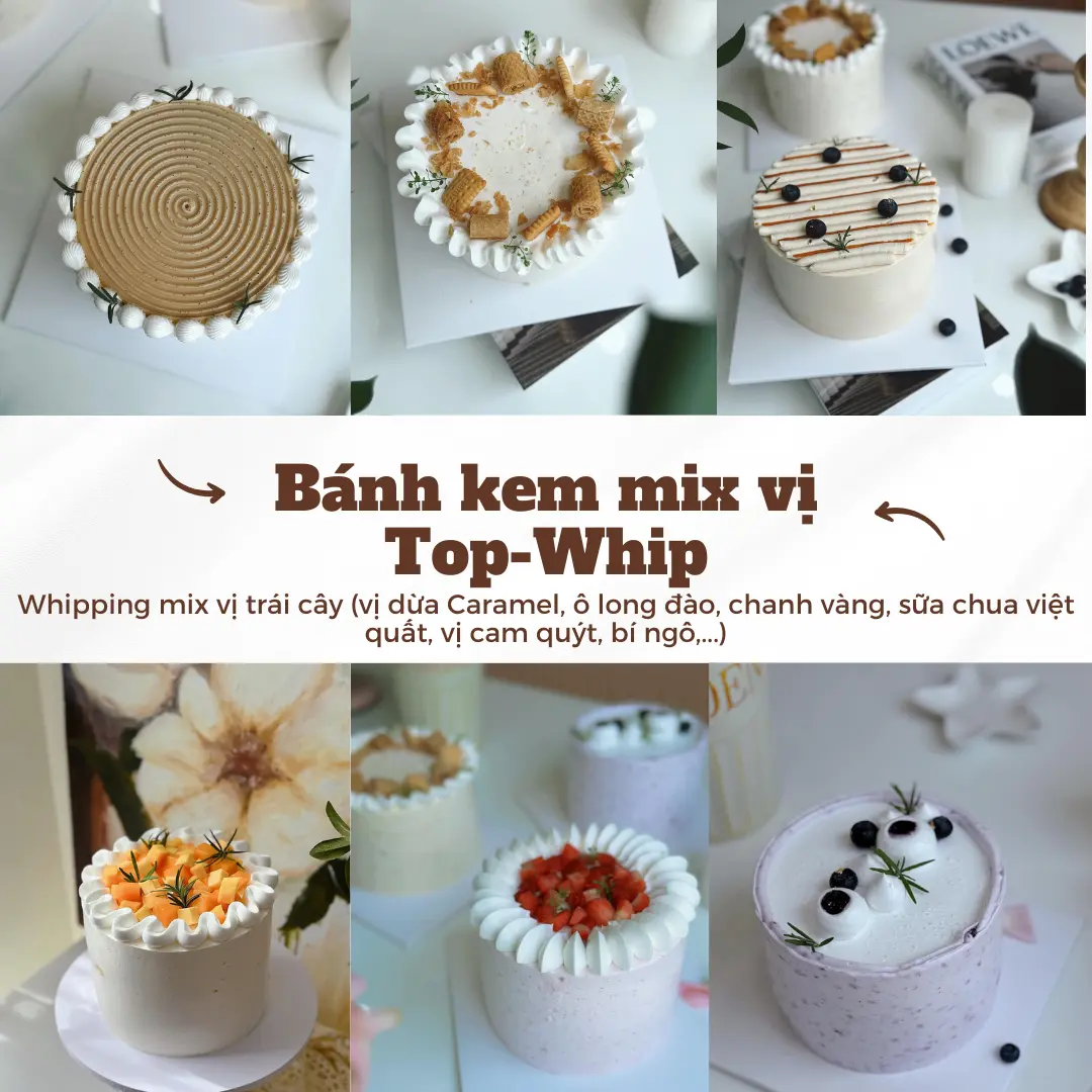 Bánh kem mix vị Top-Whip